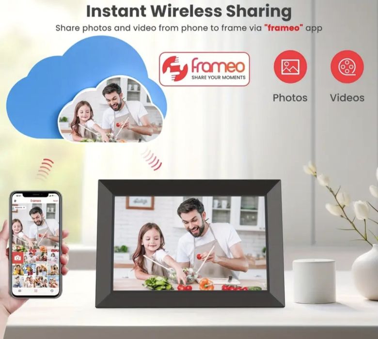 Frameo 10.1" Smart Цифрова рамка за снимки дигитална фоторамка HD 32GB