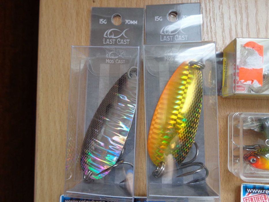 Спининг въдица(15-50),джиг-глави,силикони,воблери,плетено влакно и др.