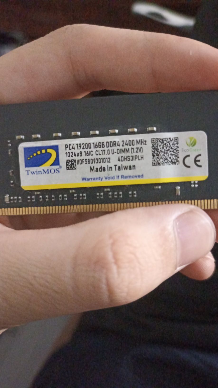 OZU DDR4 16gb 2400mhz + m2 SSD 120 gb