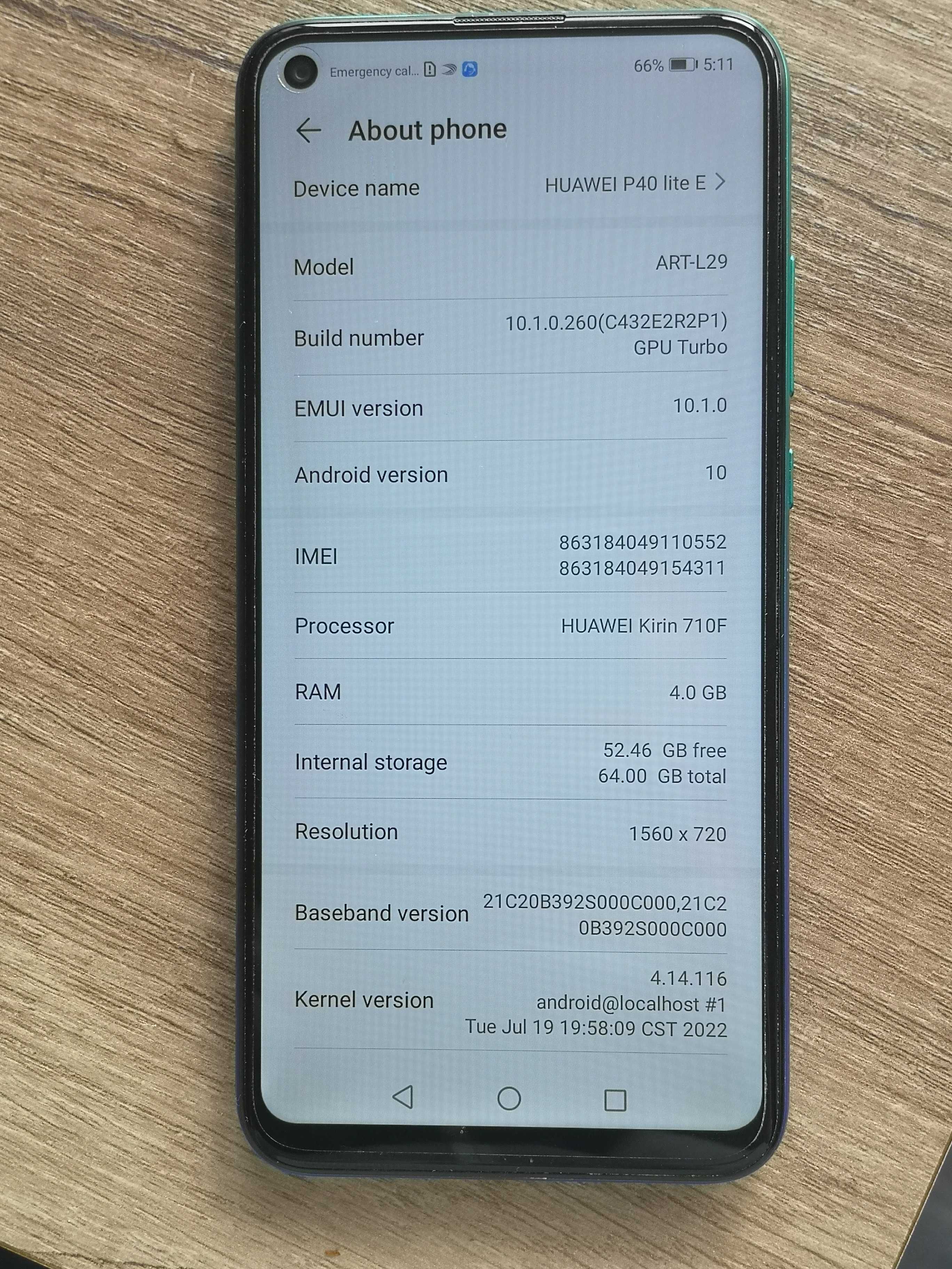 Huawei P40 Lite E