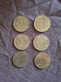 Set monede 50 lei 1991-1996