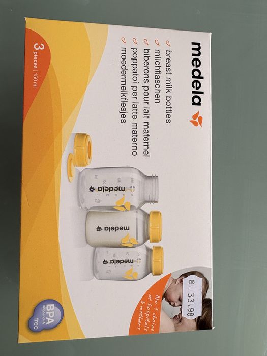 НОВИ MEDELA Шишета за съхранение на кърма 150 мл.