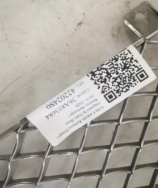 Grila Centrala Radiator Dreapta originala In Stare Buna Bentley  Benta