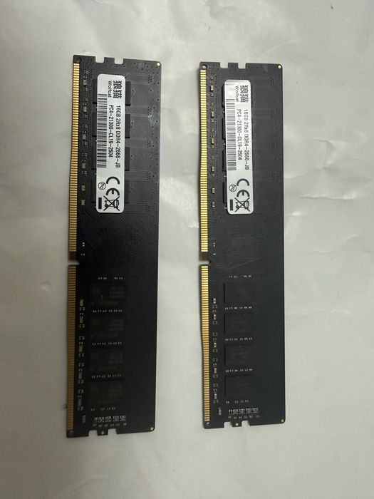 Продаю две плашки ОЗУ по 16gb