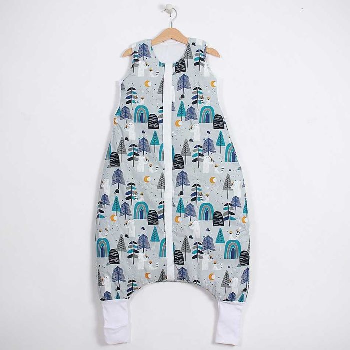 Angel baby зимен чувал с крачета БЕЛИ МЕЧЕТА възраст 9-12 години НОВ