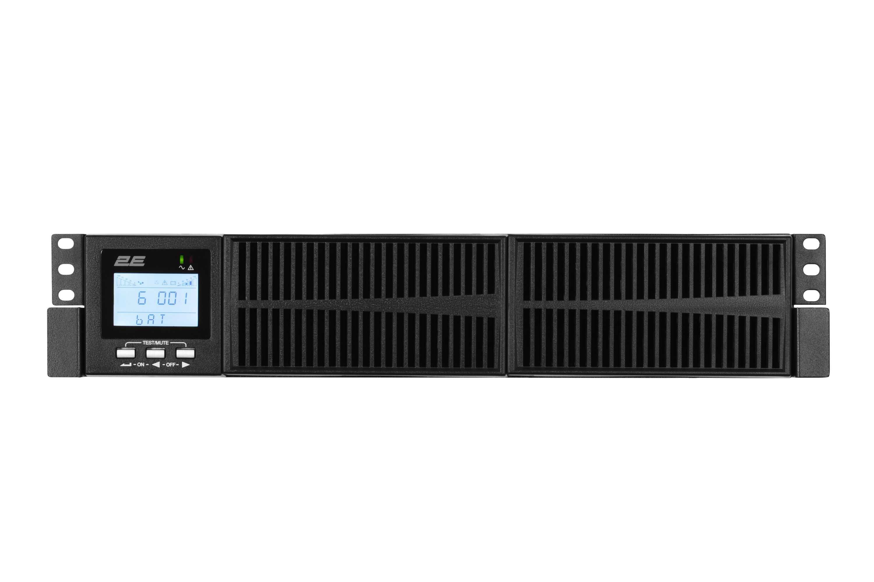 } ИБП 2E OD1000RT /1000VA/900W/RT2U/LCD/USB/3xSchuko