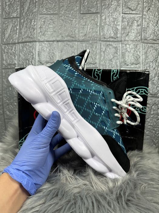 Versace Chain Reaction Blue Black White Albastru Negru cutie