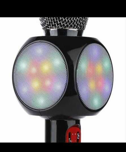 Microfon karaoke Disco LED, fara fir, Wster, WS-1816