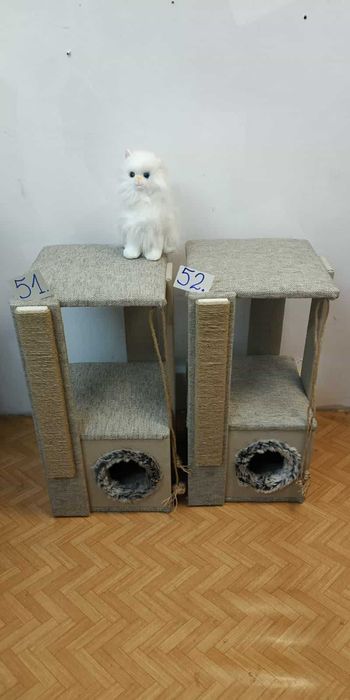 НОВИ Котешки катерушки с къщичка – 80 см ОБЛЕН