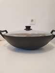 Tigaie wok din fonta, Crucible Cookware, 6.5l, 36 cm