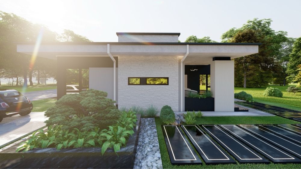 Casă modernă, elegantă și eficientă energetic