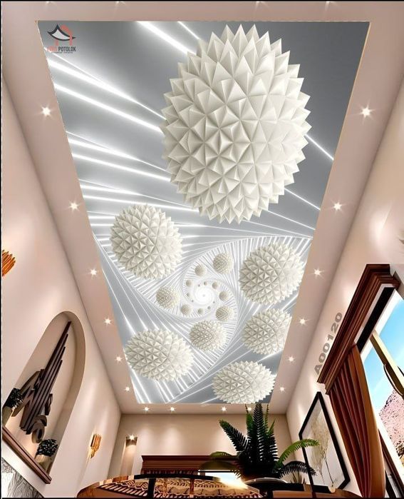 натяжной паталок фото обой хизмати