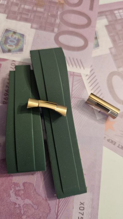 Bratara silicon verde Rolex 20mm
