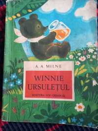 Carte pentru copii"Winnie ursulețul" de A.A.Milne,1973,200 pagini
