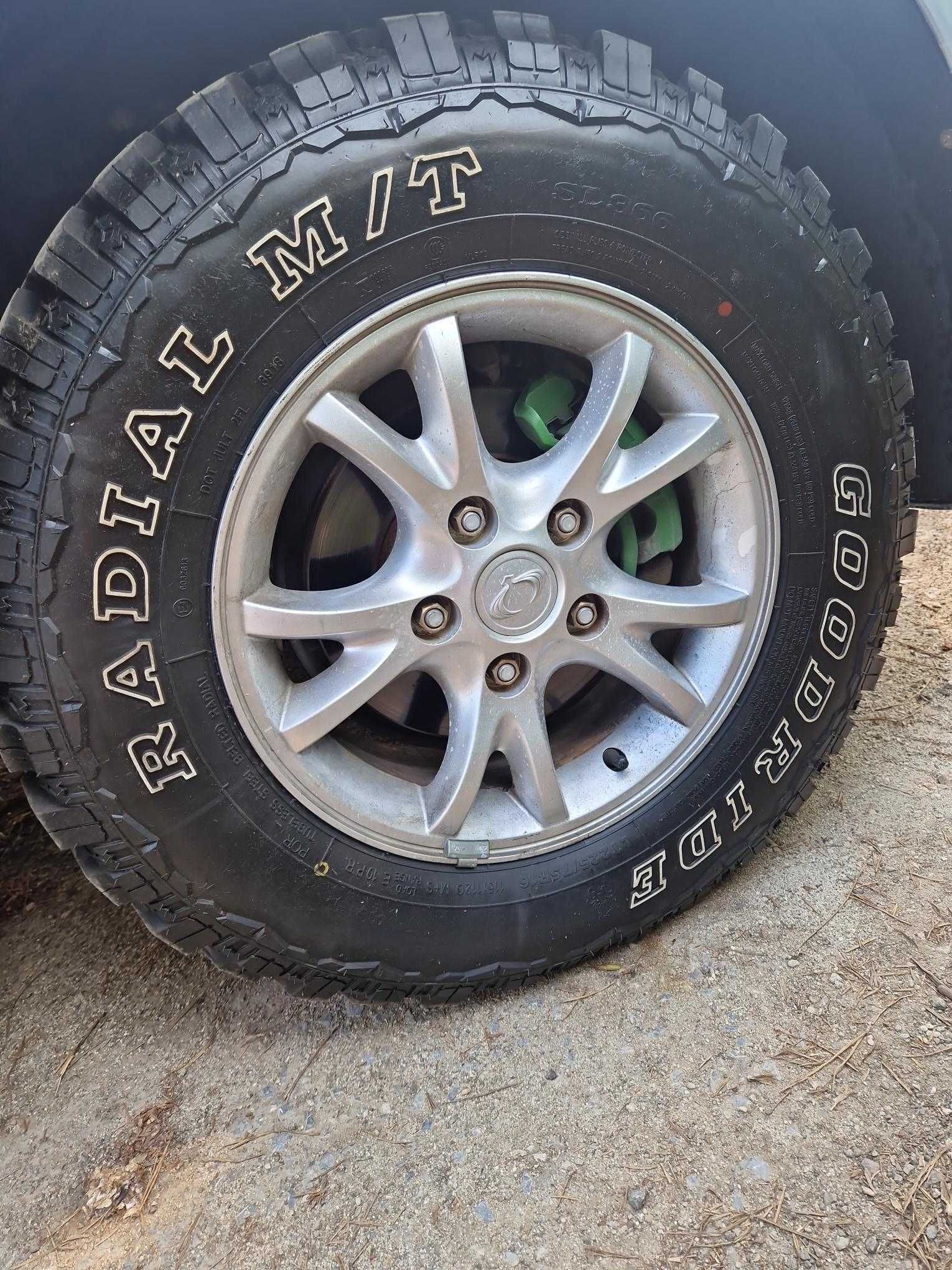Офроуд гуми 225/75/16 + джанти 16x6.5J ET43 SsangYong