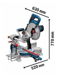 BOSCH GCM 18V-216 Ferastrau circular staționar Li-Ion BITURBO Nou