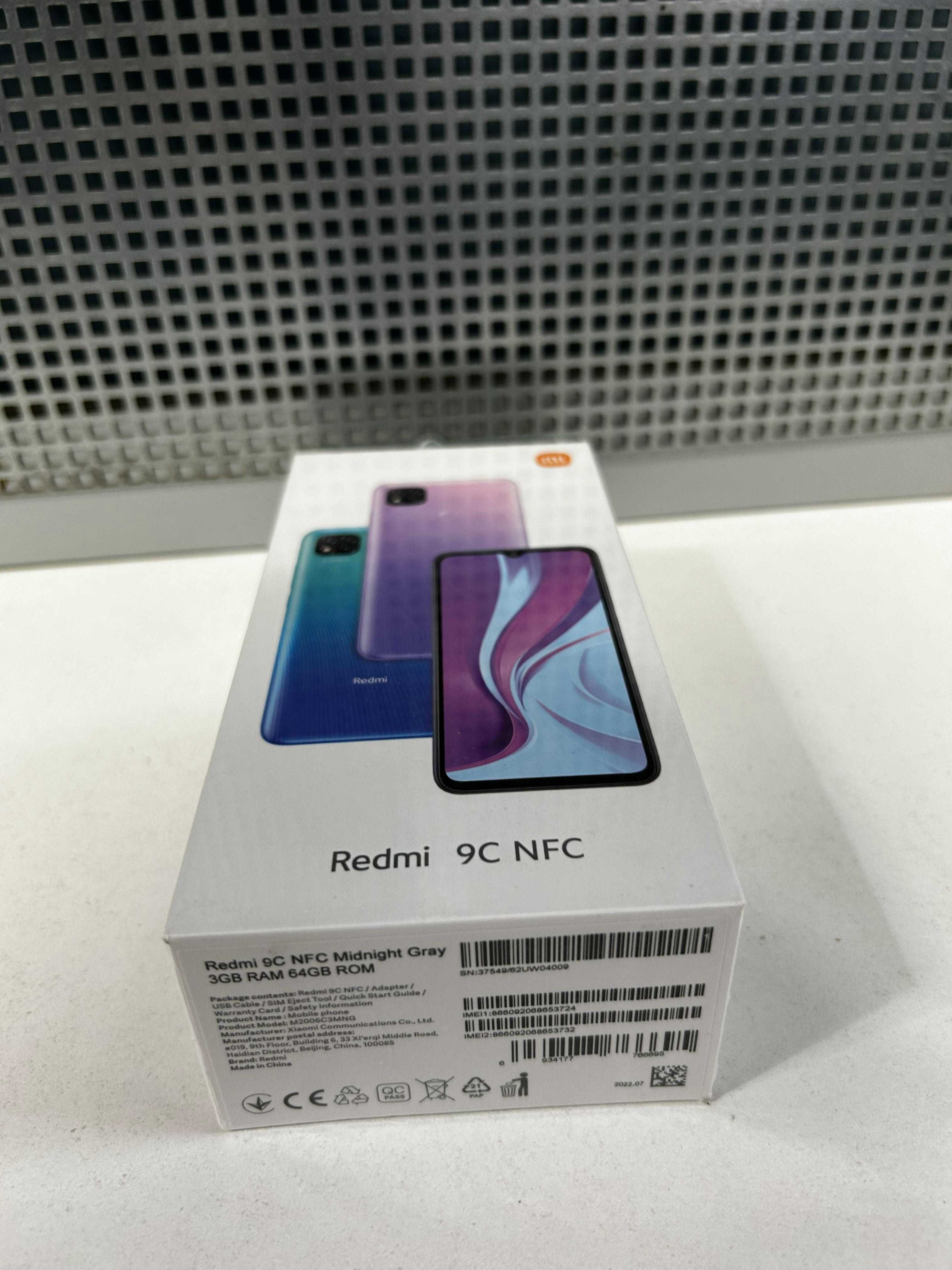 Telefon mobil Xiaomi Redmi 9C NFC - Dual Sim, 3GB/64GB, Midnight Gray