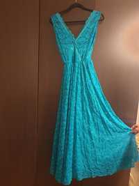 Rochie dantelă turquoise