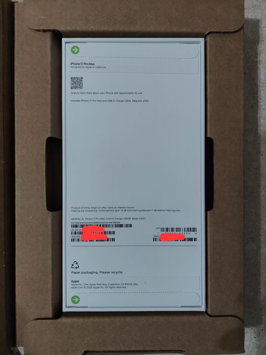 iPhone 17 Pro Max 256GB Cosmic Orange