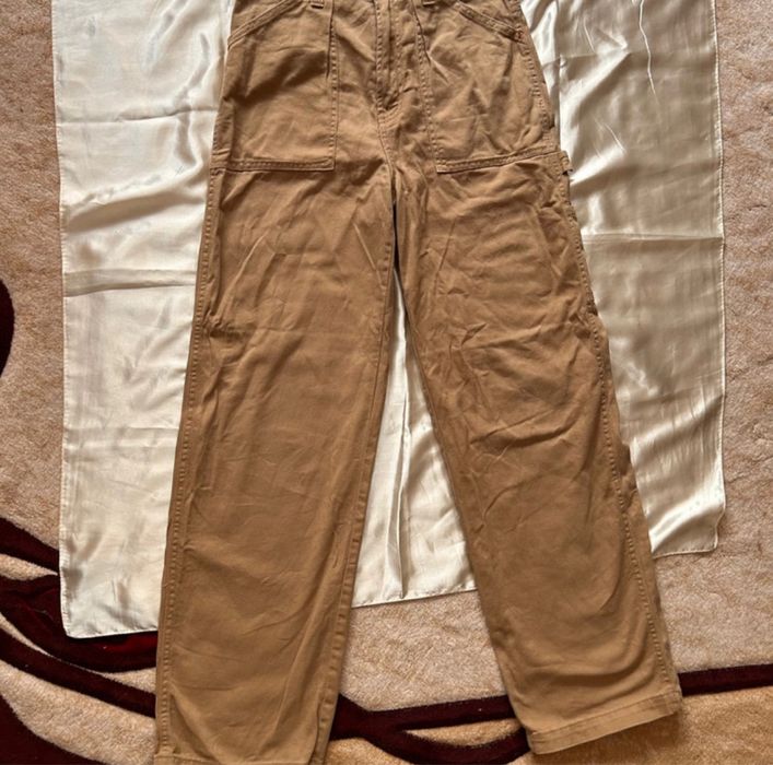 Blugi Baggy Largi Bej Mărimea S H&M