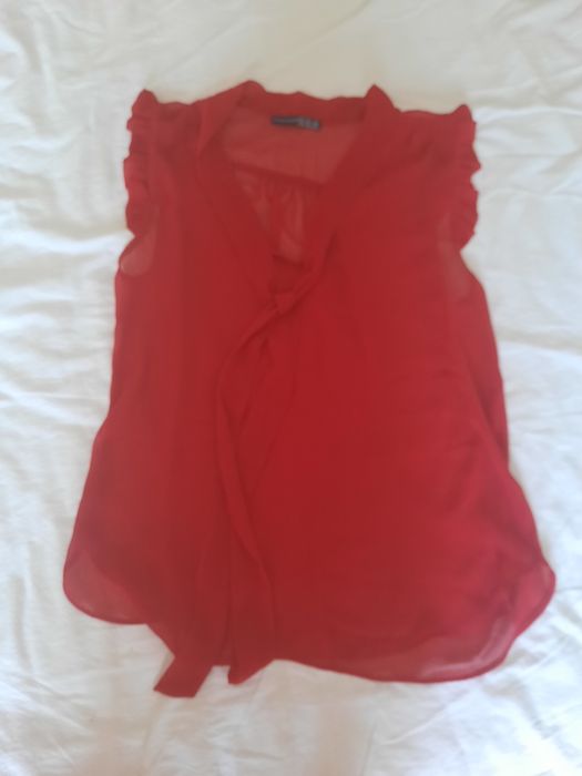 Bluza rosie transparenta