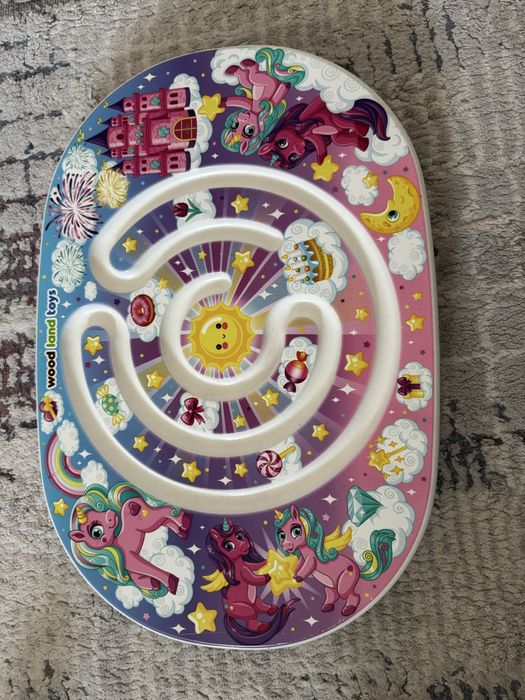 Доска балансир детский. Балансборд с лабиринтом