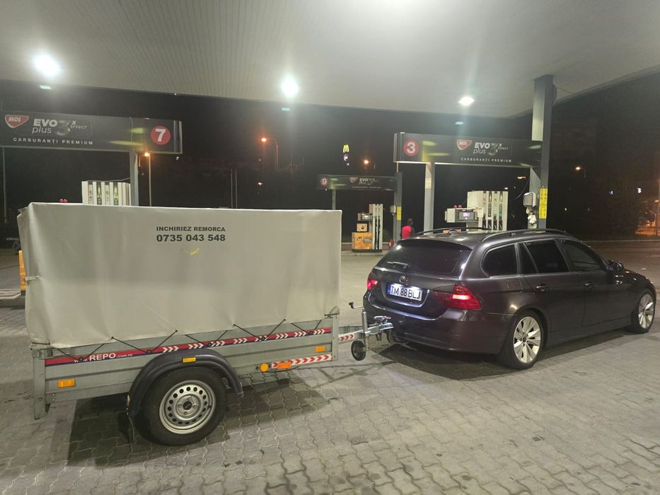 Închiriez Remorca Repo 750Kg cu prelată