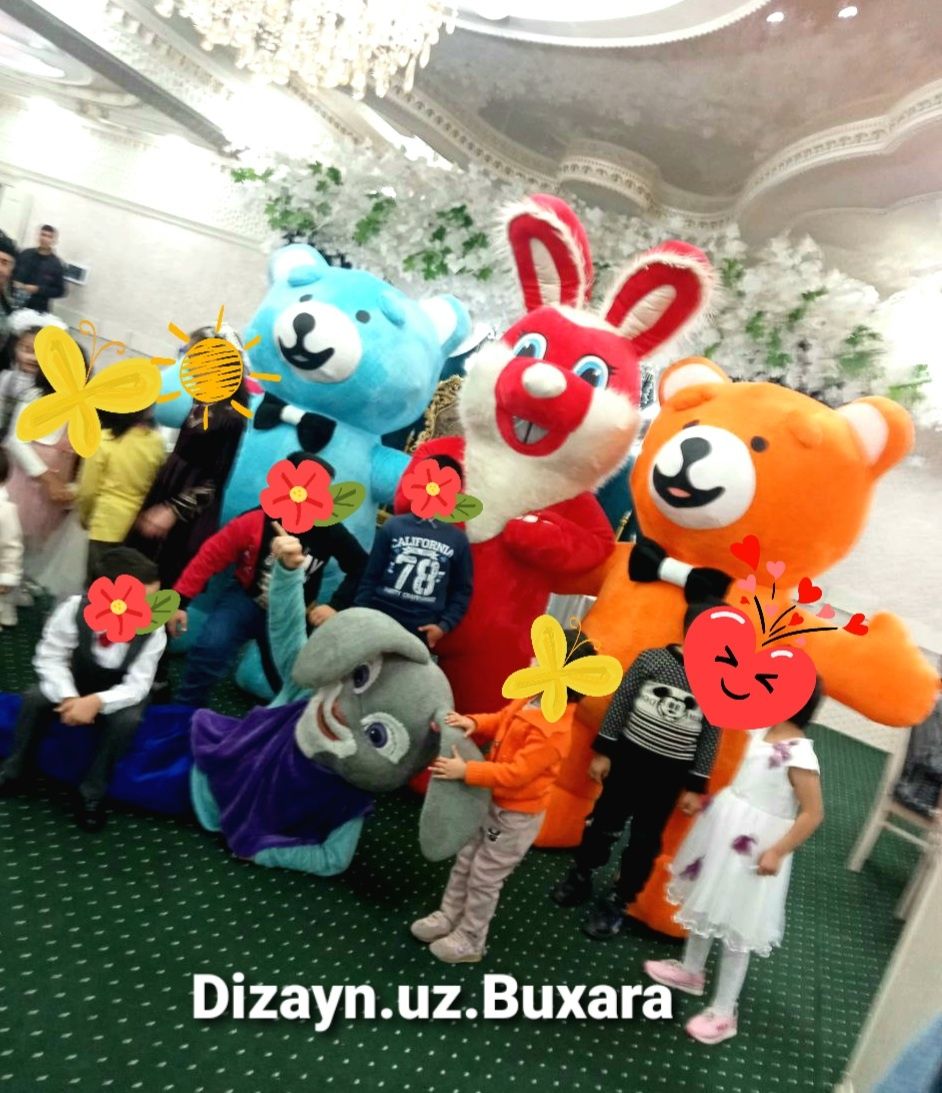 Айиклар ва мультфильм кахрамонлари !!!