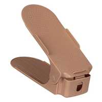 Organizator Pantofi din Plastic Taupe 10x25x18cm - 1buc