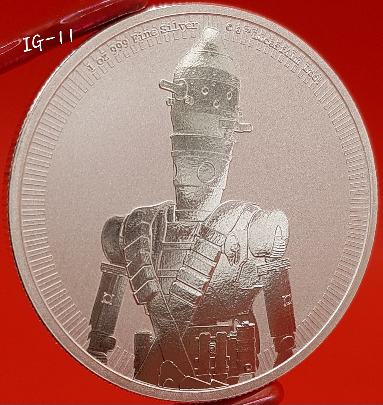 Star Wars Baby Yoda Vader monede lingou argint 999