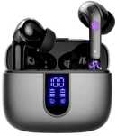 Casti Wireless EarBuds PRO, Autonomie 60H, USB Type C, Negru