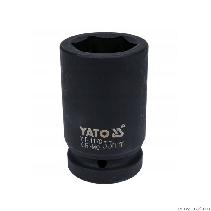 Cheie tubulară hexagonlă de impact adânca 1" 33 mm, Yato