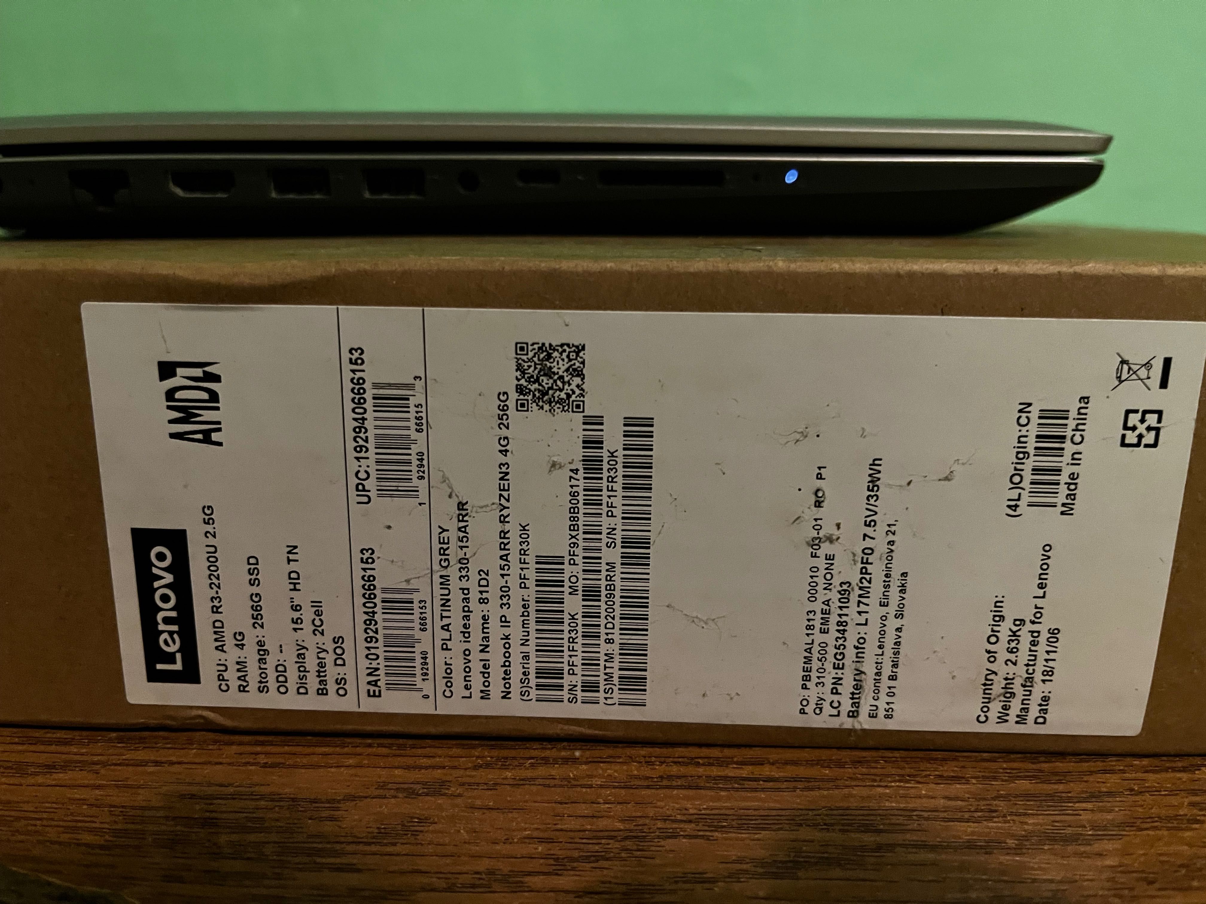 Laptop Lenovo Ideapad 330-15ARR