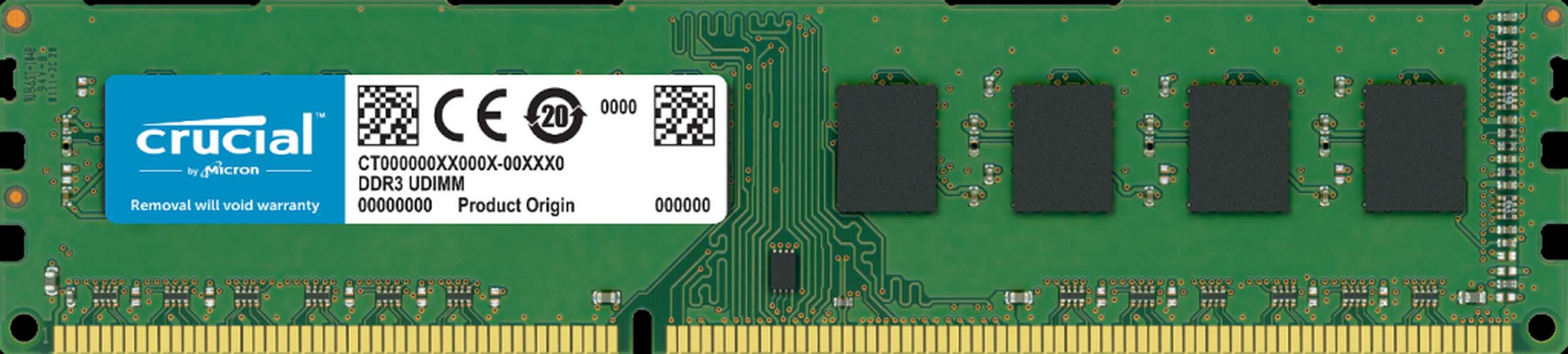 NOU Memorie Crucial CT102464BD160B DDR3 8GB 1600MHz CL11 1,35V