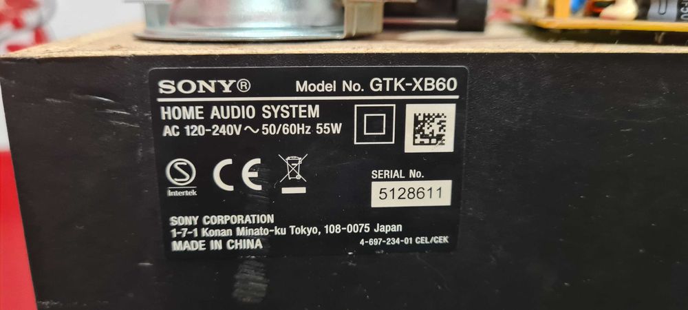Componente boxa Sony GTK -XB60