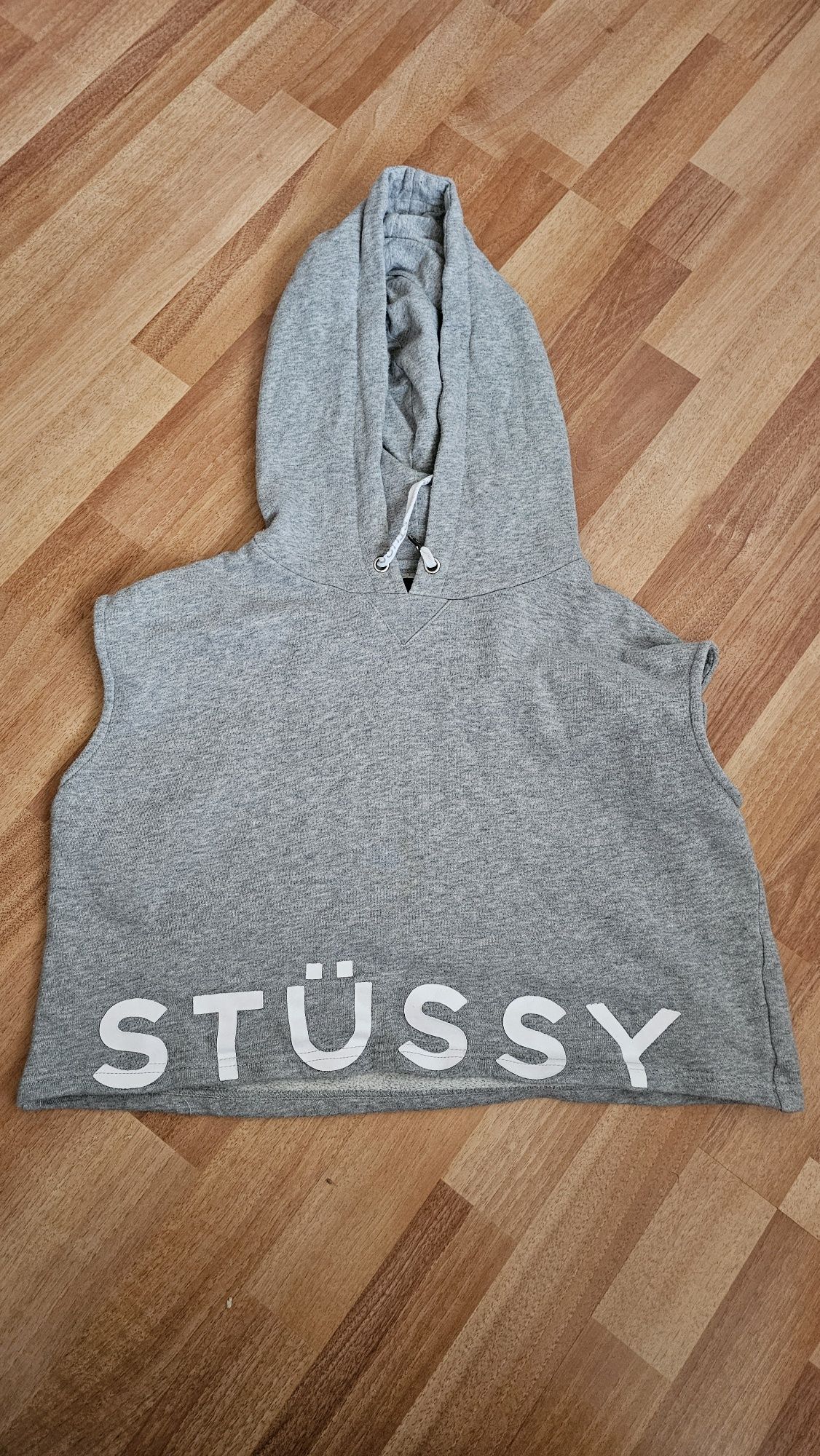 Hanorac fara maneci crop STUSSY