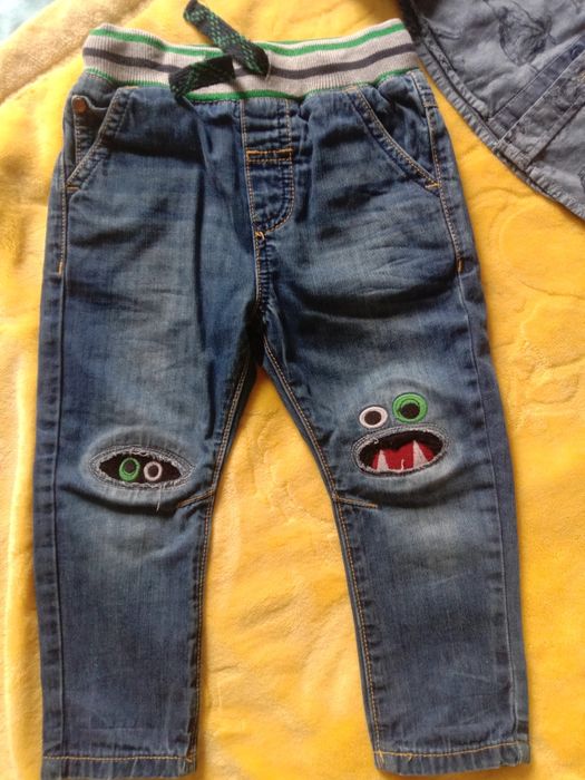 Джинсы Next, рубашка джинсовая.