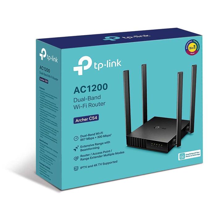 Рутер TP-Link Archer C54 AC1200 - като нов