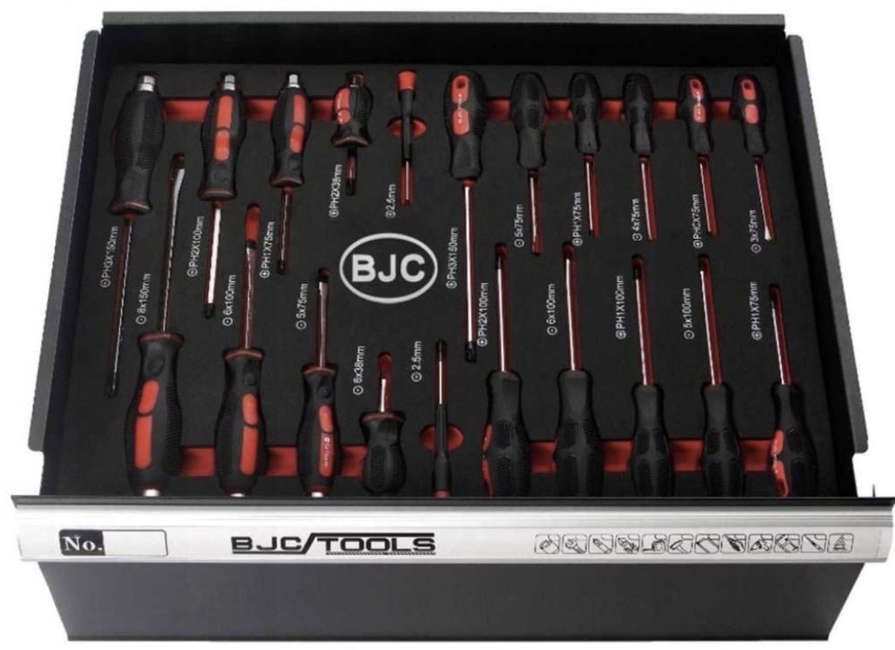 Професионален шкаф с инструменти BJC 7пълни чекмеджета
