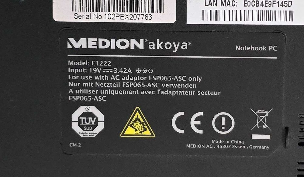 Laptop mini core2duo Medion E1222 11.6 inch functional,instalat