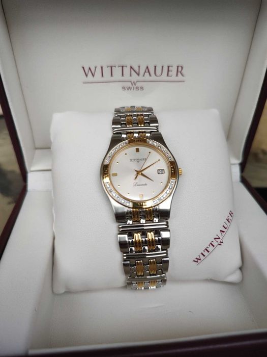 Швейцарски дамски часовник с диаманти - Wittnauer Laureate
