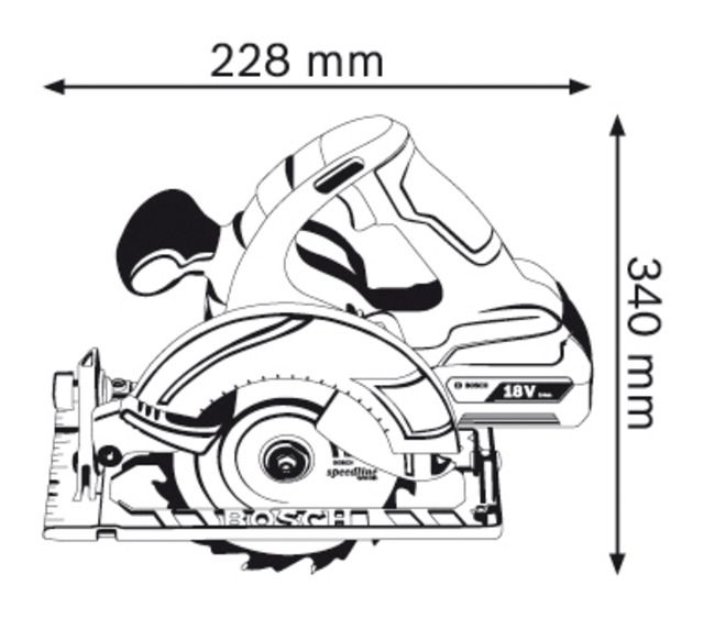 Акумулаторен циркуляр bosch gks 18 v-li professional