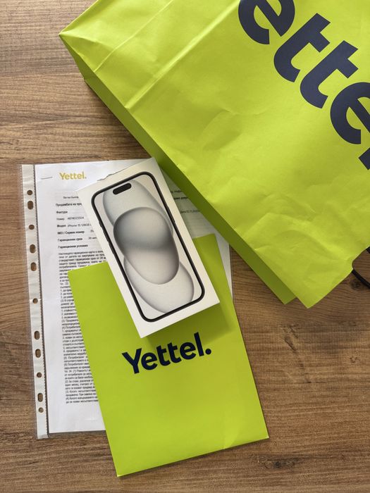IPhone 15 Запечатан Йеттел Гаранционен ! Black - Черен