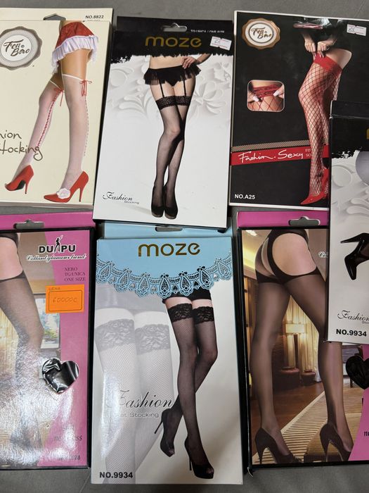 Чулки: клетчатые, колготки, разных цветов!