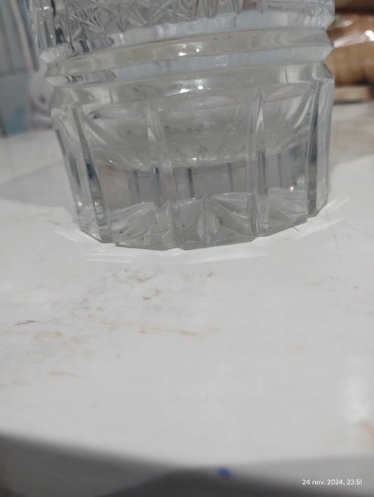 Vaza pt flori din cristal gros