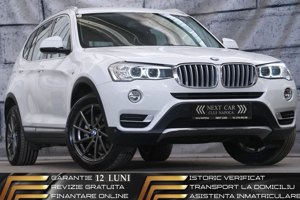 BMW X3 GARANTIE 12 LUNI*RATE*190Cp*4x4*Automat*X-Line*Piele*Navi*Camera*Led