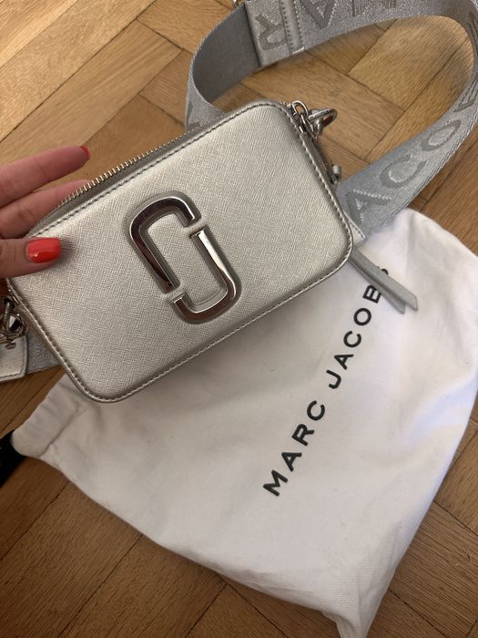 Marc jacobs metallic snapshot bag