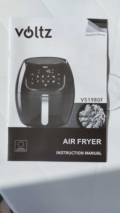 Air Fryer VOLTZ V51980F – ГИГАНТСКИ 7.7 ЛИТРА! (Като Нов)
