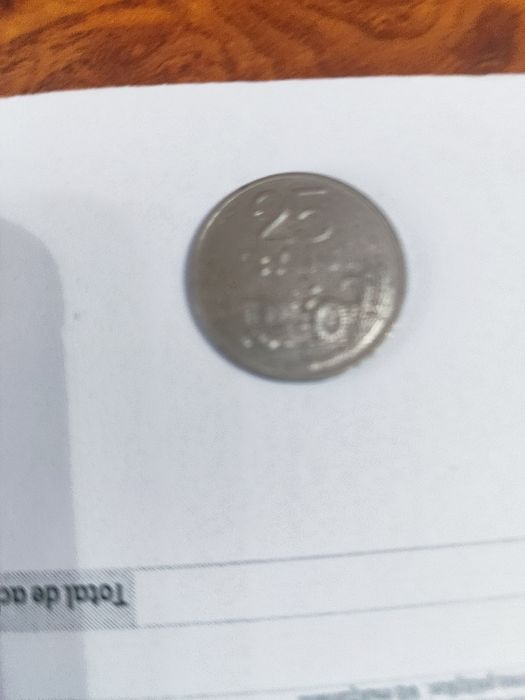 Moneda 25 bani anul 1966
