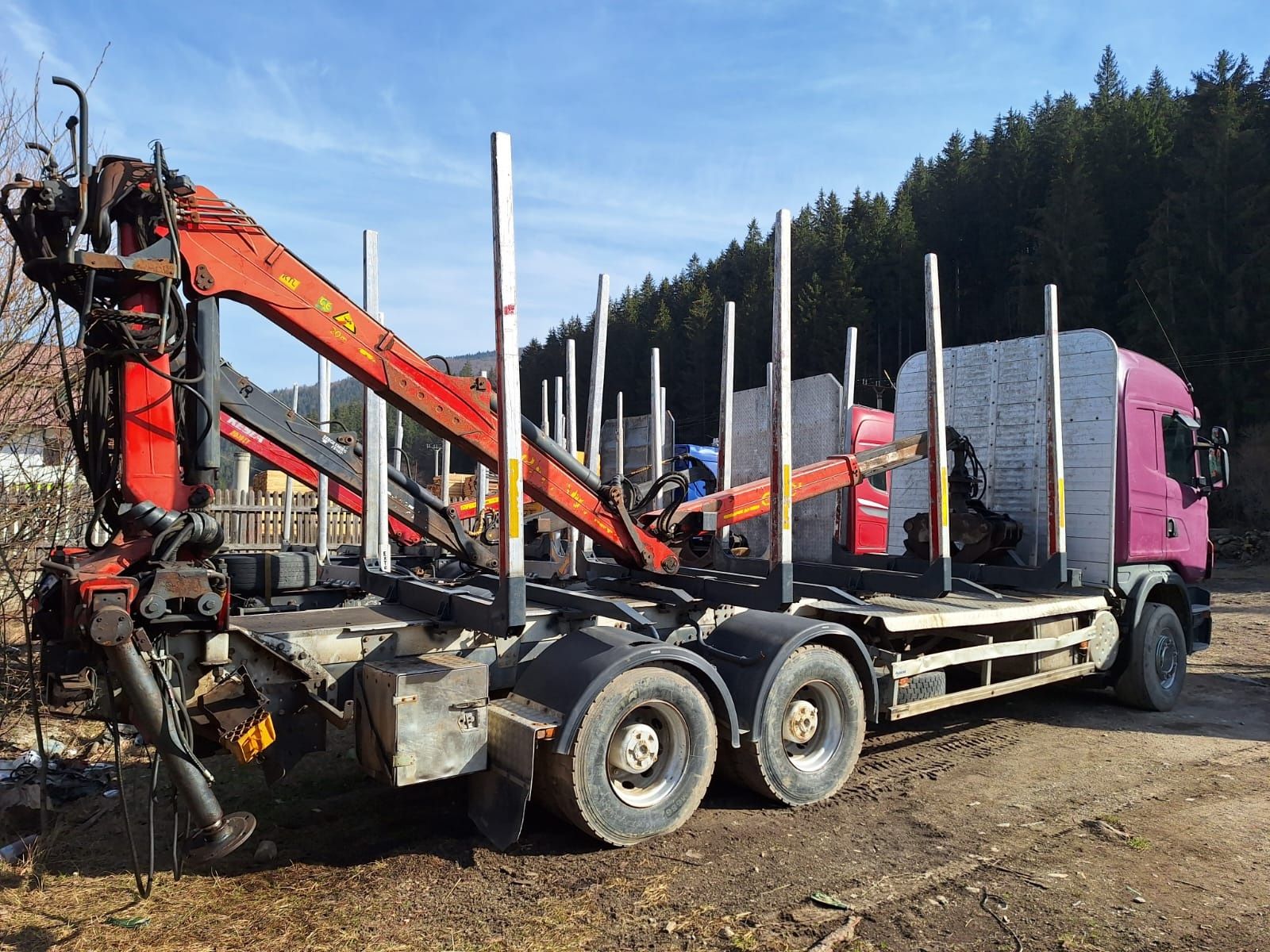 Scania R420/480 transport forestier lemn Macara LogLift Epsilon